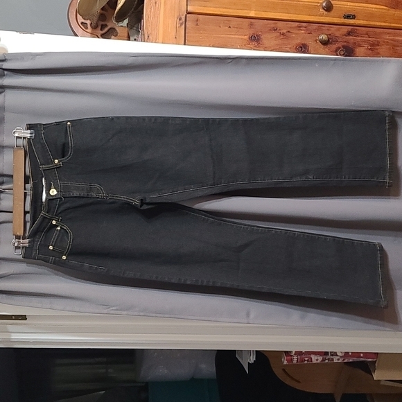 DG2 Diane Gilman black jeans size 4P - Picture 1 of 5